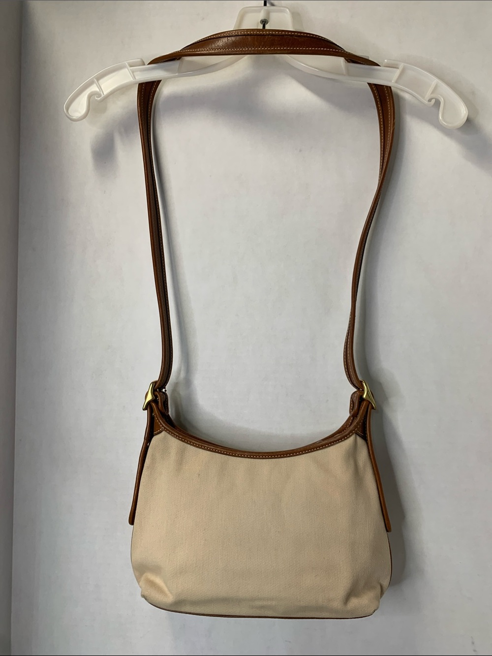 Coach Legacy 9123 Vintage Y2K Beige Canvas Shoulder Bag w/Brown Leather Trim - Picture 4 of 15